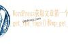 WordPress获取文章第一个标签名：get_the_tags()和wp_get_post_tags()
